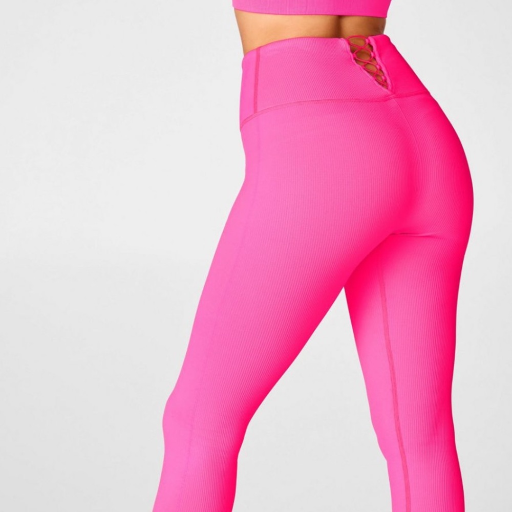 Fabletics highwaisted seamless rib leggings